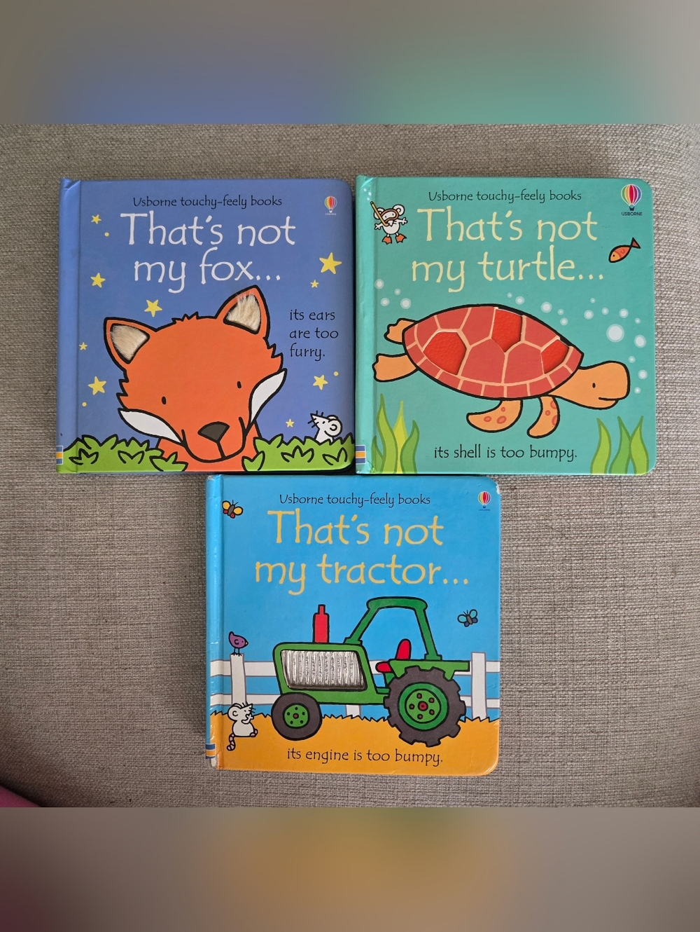 Thats Not My Fox, Turtle, Tractor Book Lot